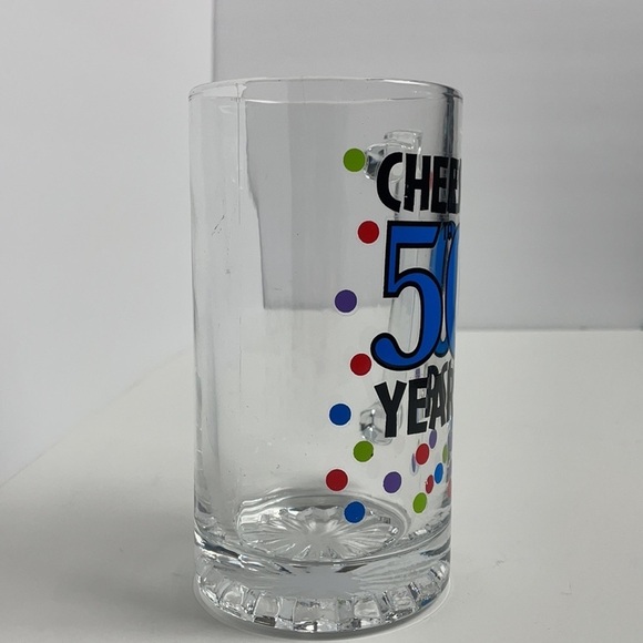 GLASS Beer Mug “Cheers to 50 Years” - Picture 6 of 14